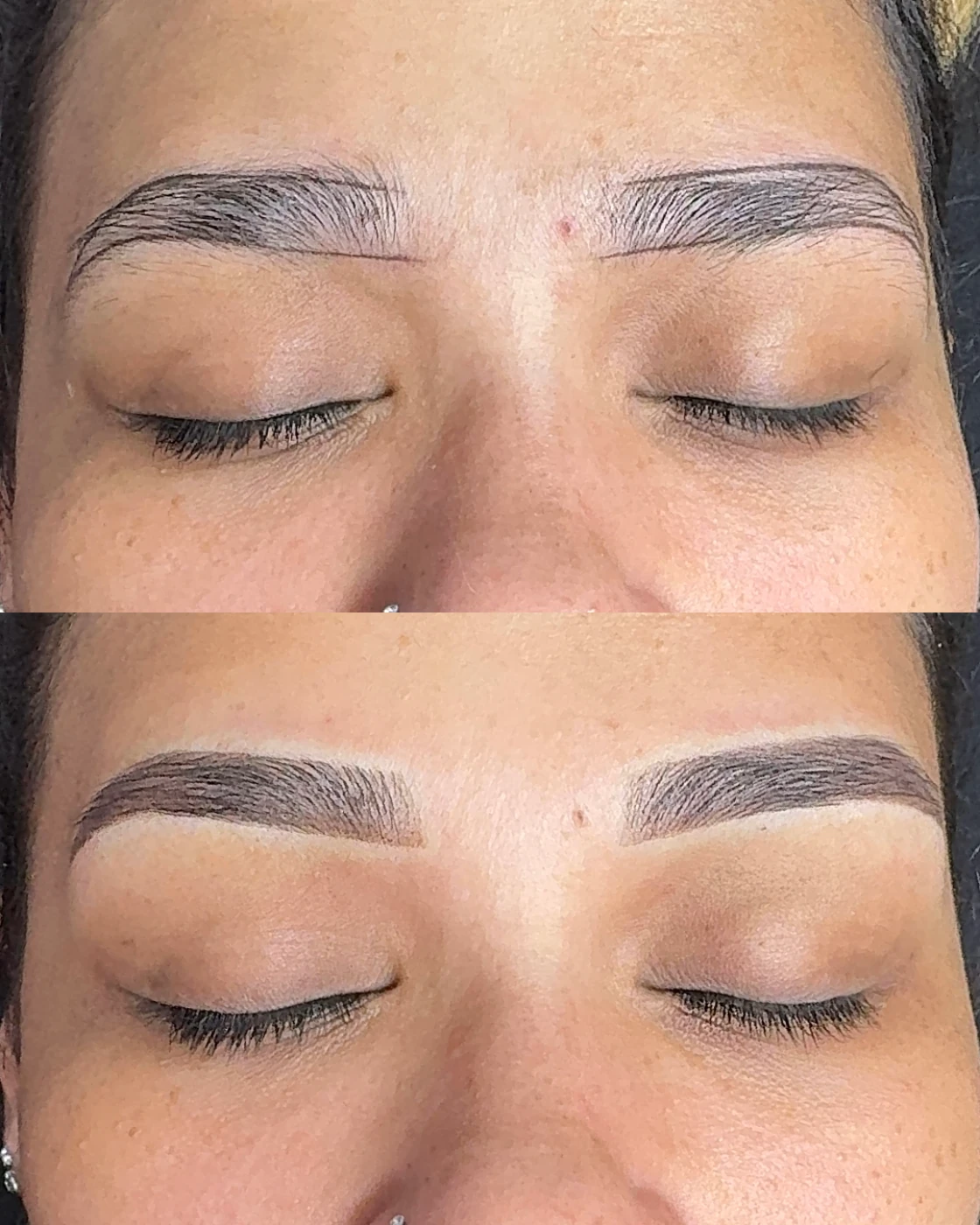 Resultado de micropigmentação shadow nas sobrancelhas